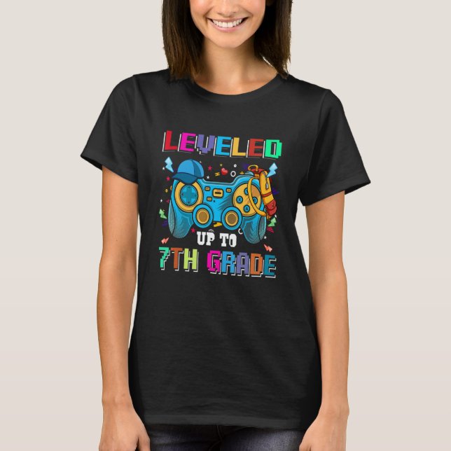 7th Grade Gamer First Day Of Seventh Grade Boys Ba T-Shirt (Front)