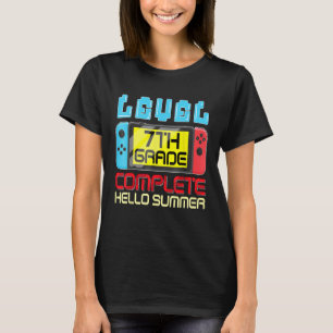 7th Grade Level Complete Last Day Of School Gradua T-Shirt