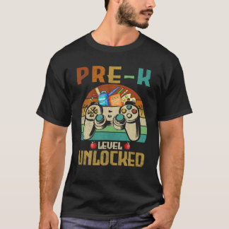 7Th Grade Level Unlocked 7Th Grade Leveled Up Vide T-Shirt