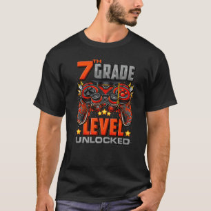 7th Grade Level Unlocked  Back To School 7th Grade T-Shirt