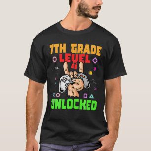 7Th Grade Level Unlocked Gamer Back To School 2021 T-Shirt