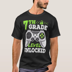 7th Grade Level Unlocked Video Game Back To School T-Shirt