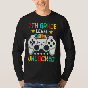 7th Grade Level Unlocked Video Game Back To School T-Shirt