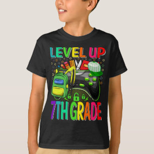 7th Grade Level Up Back To School Unlocked  T-Shirt