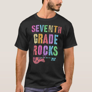 7th Grade Rocks Student Teacher Rockstar Team Rock T-Shirt