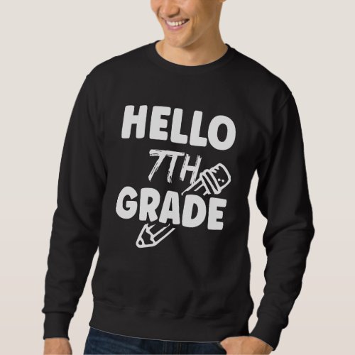 7th Grade School Pupil Teacher Cute Sweatshirt