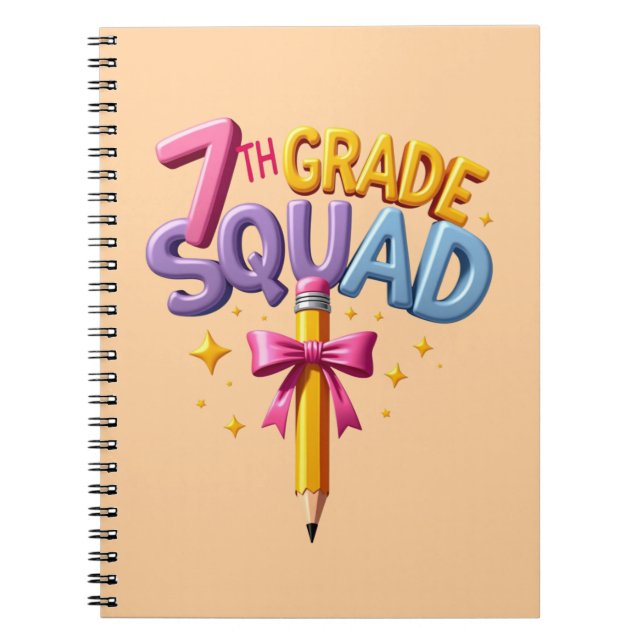 7th Grade Squad Back to School Notebook (Front)