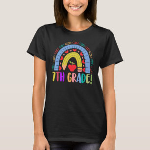 7th Grade Squad School Rainbow Grade Patrick's Day T-Shirt