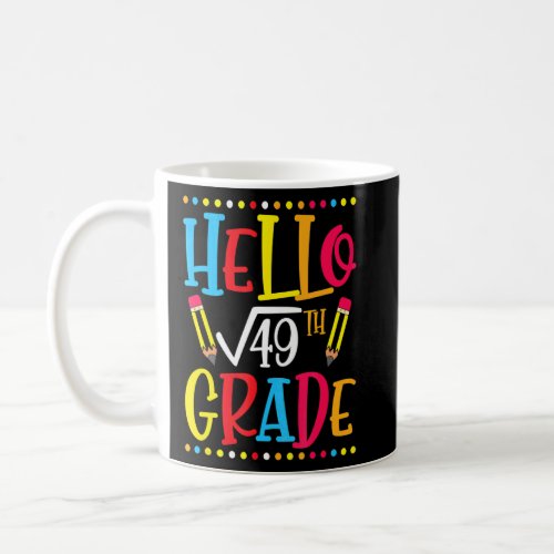7th Grade Square Root Of 49 Math Teacher Student S Coffee Mug