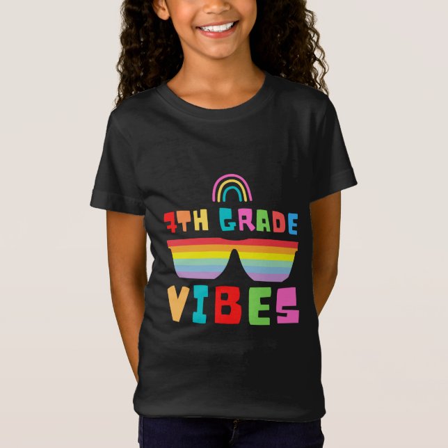 7th Grade Vibes Back To School Teacher & Student T-Shirt (Front)