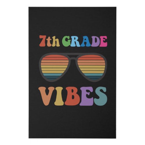 7th Grade Vibes Faux Canvas Print