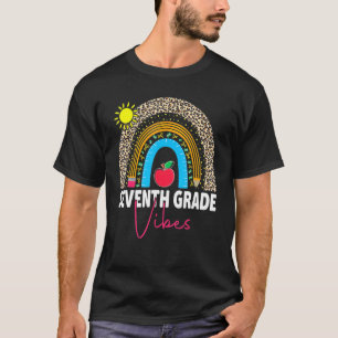 7th Grade Vibes First Day Back To School Teacher K T-Shirt
