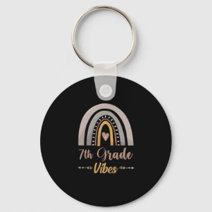 7th Grade Vibes Seventh Grade Back to School Keychain