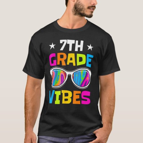 7th Grade Vibes Sunglasses Back To School 1 T_Shirt