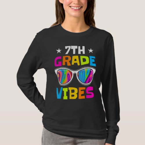 7th Grade Vibes Sunglasses Back To School 1 T_Shirt