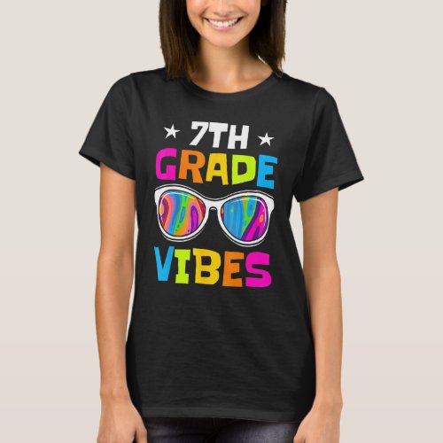 7th Grade Vibes Sunglasses Back To School 1 T_Shirt