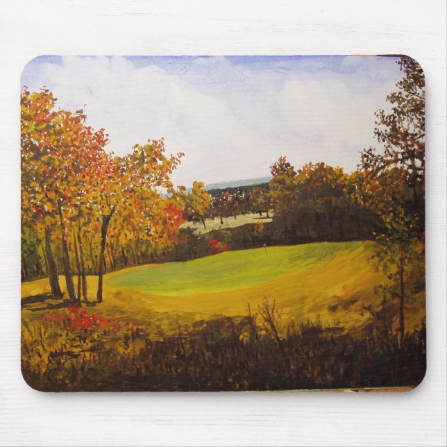 7th Hole Eagle Crest Golf Course Watercolor Mouse Pad (Front)