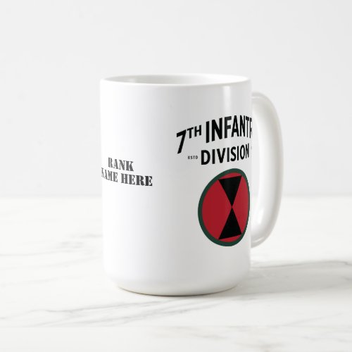 7th Infantry Division Badge Coffee Mug