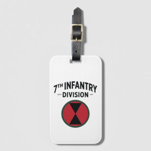 7th Infantry Division Badge Luggage Tag