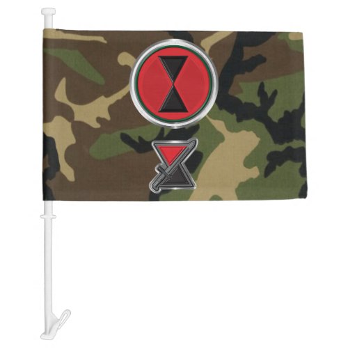 7th Infantry Division Bayonet Division Car Flag