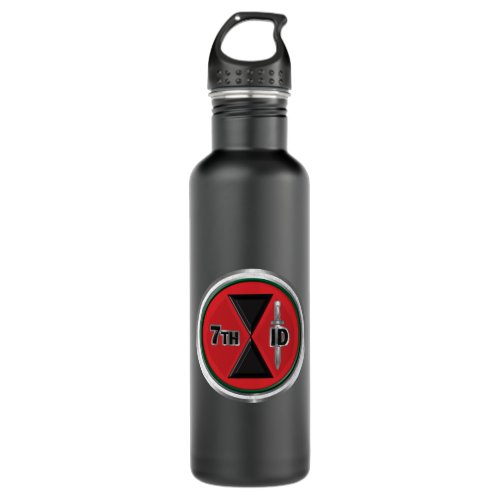 7th Infantry Division âœBayonet Divisionâ Custom  Stainless Steel Water Bottle