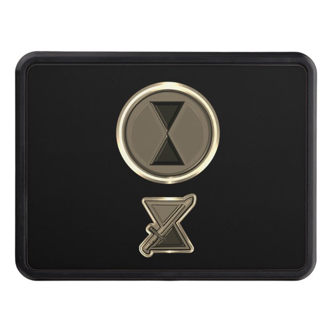 7th Infantry Division “Bayonet Division” Patch  Hitch Cover (Front)