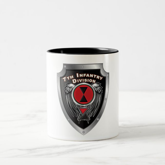 7th Infantry Division “Bayonet Division” Two-Tone Coffee Mug (Center)