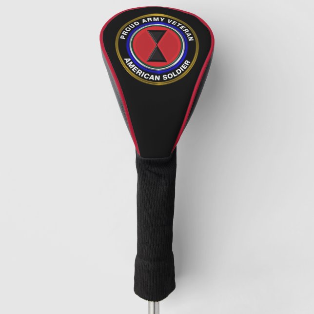 7th Infantry Division “Bayonet Division” Veteran Golf Head Cover (Front)