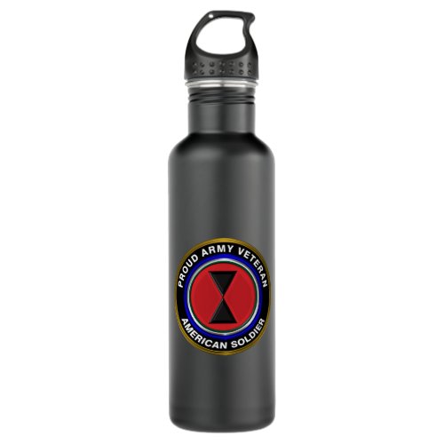 7th Infantry Division âœBayonet Divisionâ  Veteran Stainless Steel Water Bottle
