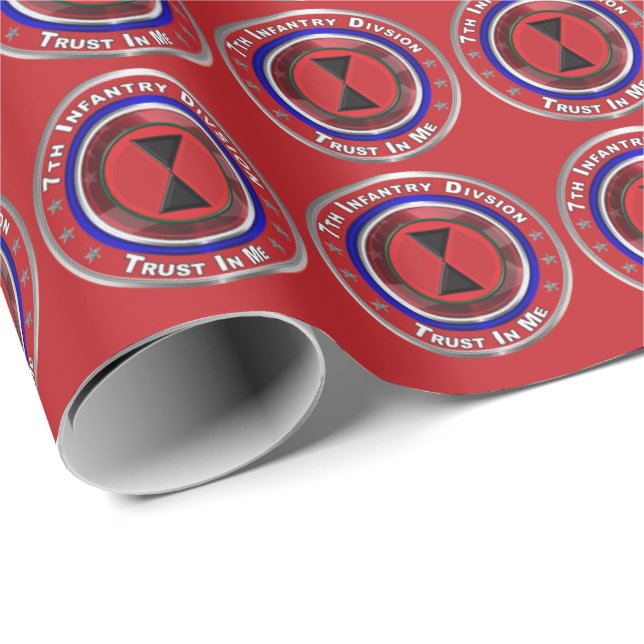 7th Infantry Division-Bayonet Division Wrapping Paper (Roll Corner)