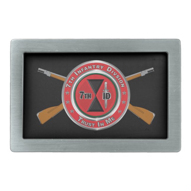 7th Infantry Division  Belt Buckle (Front)