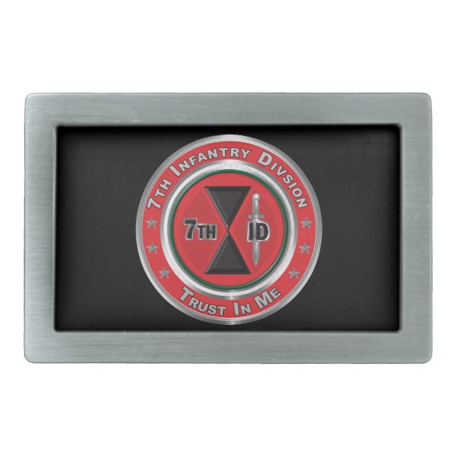 7th Infantry Division  Belt Buckle (Front)