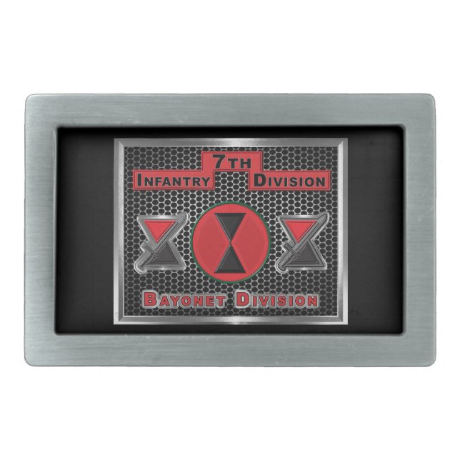 7th Infantry Division  Belt Buckle (Front)