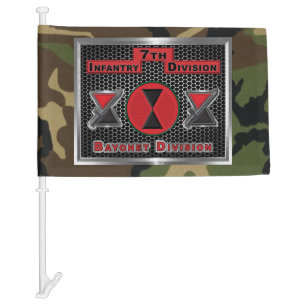 7th Infantry Division Car Flag