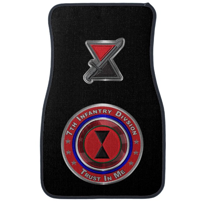7th Infantry Division Car Mats (Front)