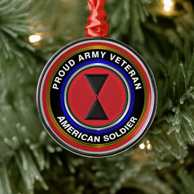 7th Infantry Division Christmas Ornament (Tree)