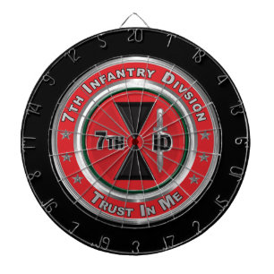 7th Infantry Division Dart Board