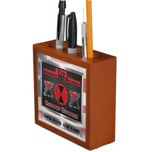 7th Infantry Division  Desk Organizer