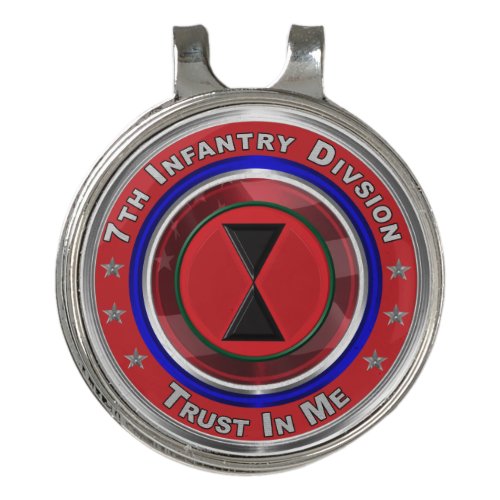 7th Infantry Division    Golf Hat Clip