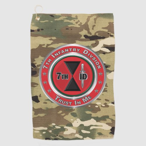 7th Infantry Division  Golf Towel