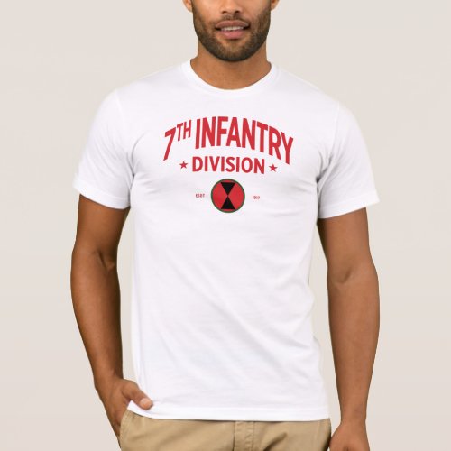 7th Infantry Division Hourglass Division T_Shirt