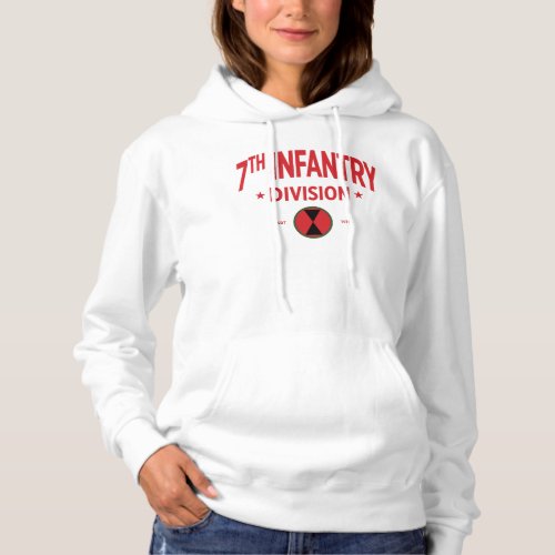 7th Infantry Division Hourglass Division Women Hoodie