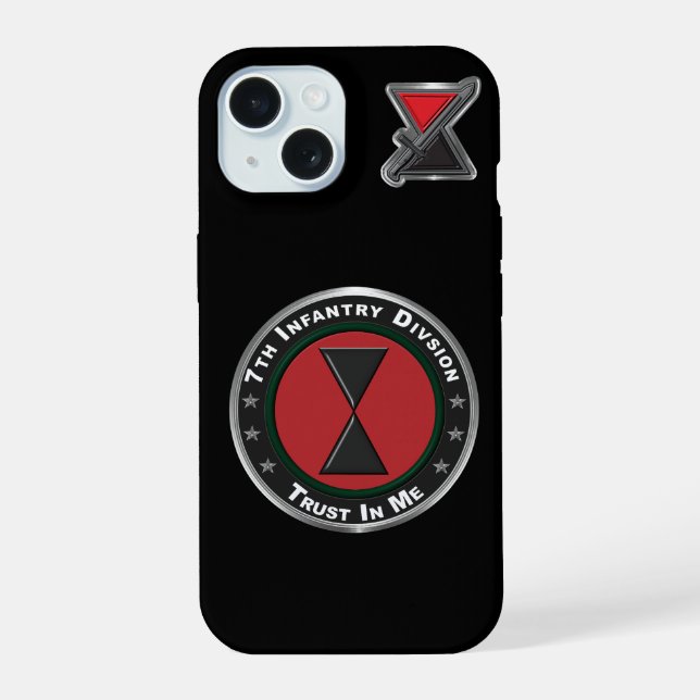 7th Infantry Division  Iphone Case (Back)