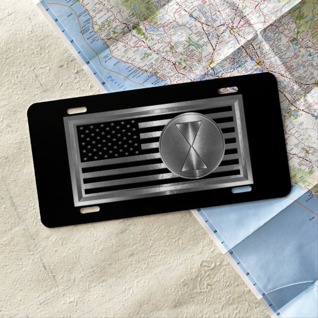 7th Infantry Division  License Plate (In Situ)