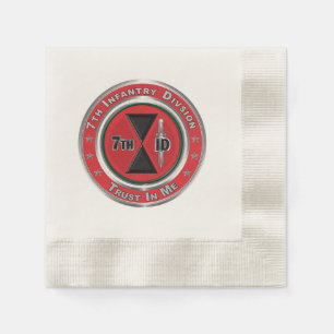 7th Infantry Division Napkins