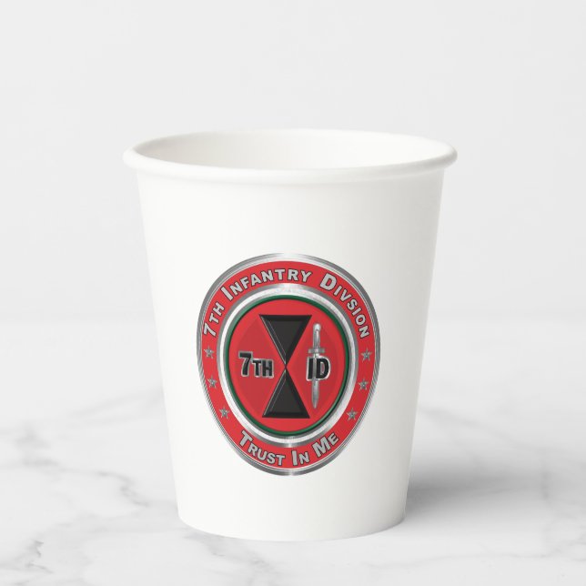 7th Infantry Division  Paper Cups (Front)