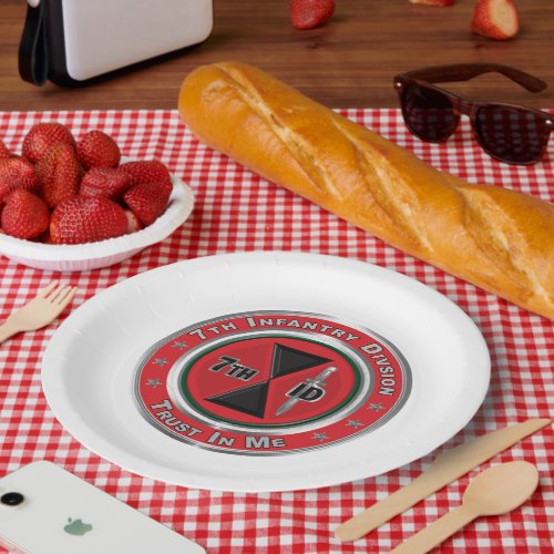 7th Infantry Division  Paper Plates
