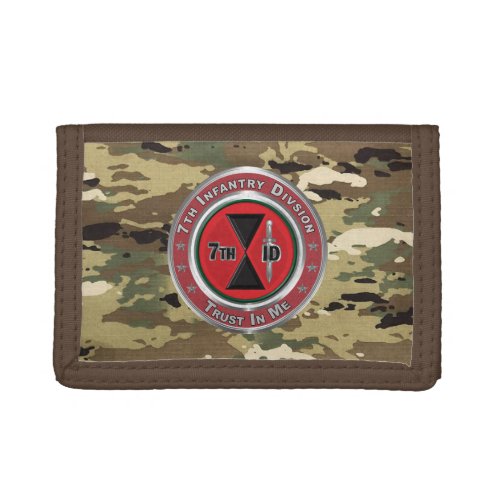7th Infantry Division  Trifold Wallet