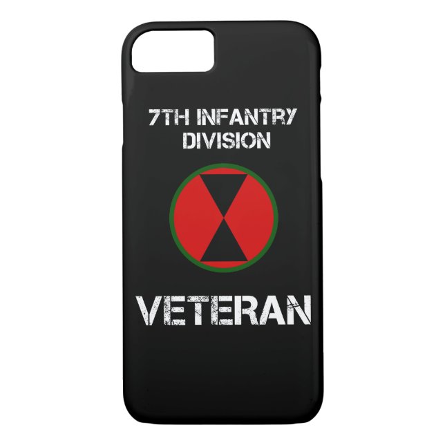 7th infantry division veteran Case-Mate iPhone case (Back)