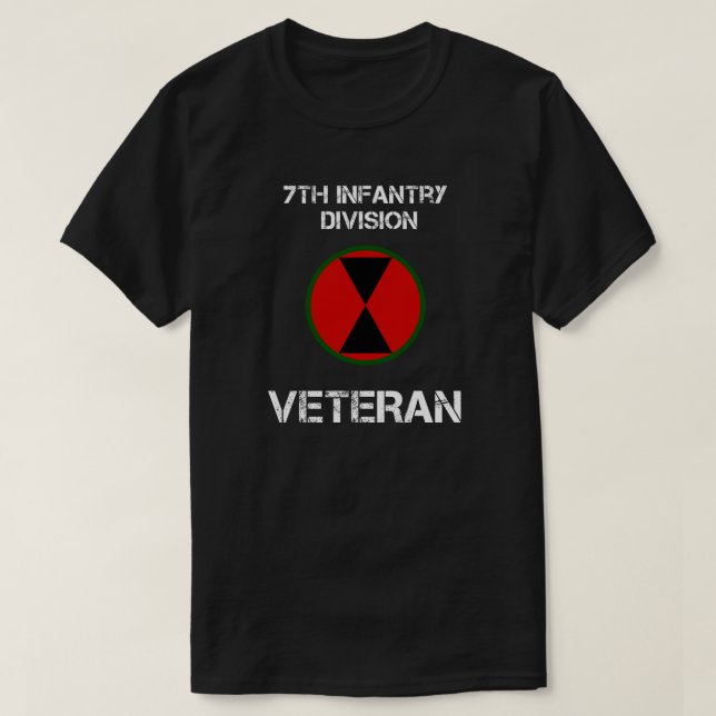 7th infantry division veteran T-Shirt (Design Front)